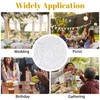 URROMA 50 Pcs Silver Disposable Dining Mat Silver Foil Mesh