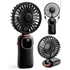 ColdSky - Ventilador portátil de mano, 4000 mAh, funciona con