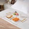 Extra Large Clear Acrylic Serving Tray (18×18 Inches) with Gold
