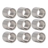50Pcs Coupling Nut Round 304 Stainless Steel Rod Connector Nut