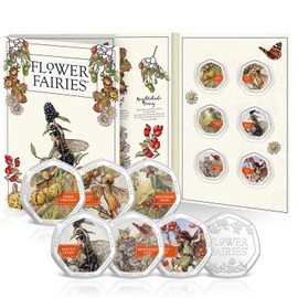 Limited Edition Flower Fairies Silver Colour Coins Autumn Collector Volume 2
