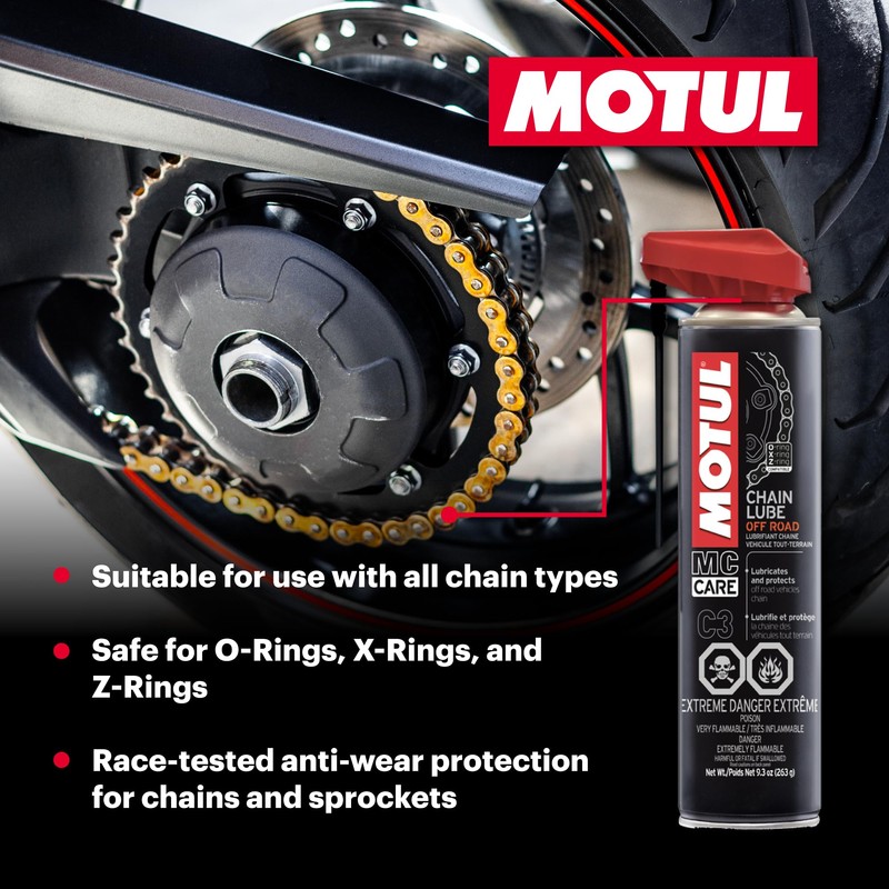 Motul Chain Care Kit Off Road - Complete Motorcycle Chain