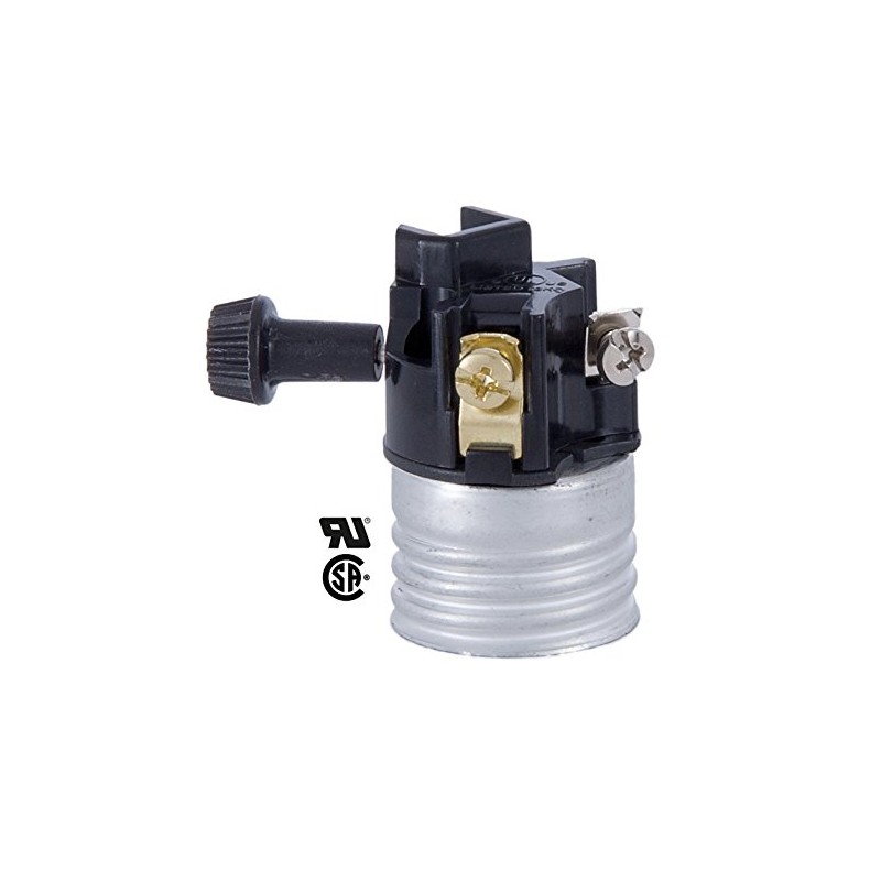 B&P Lamp® On/Off Med. Base E26 Socket Interior with Short