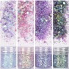 COKOHAPPY Holographic Chunky Glitter Total 80g Body Nail Face Cosmetic