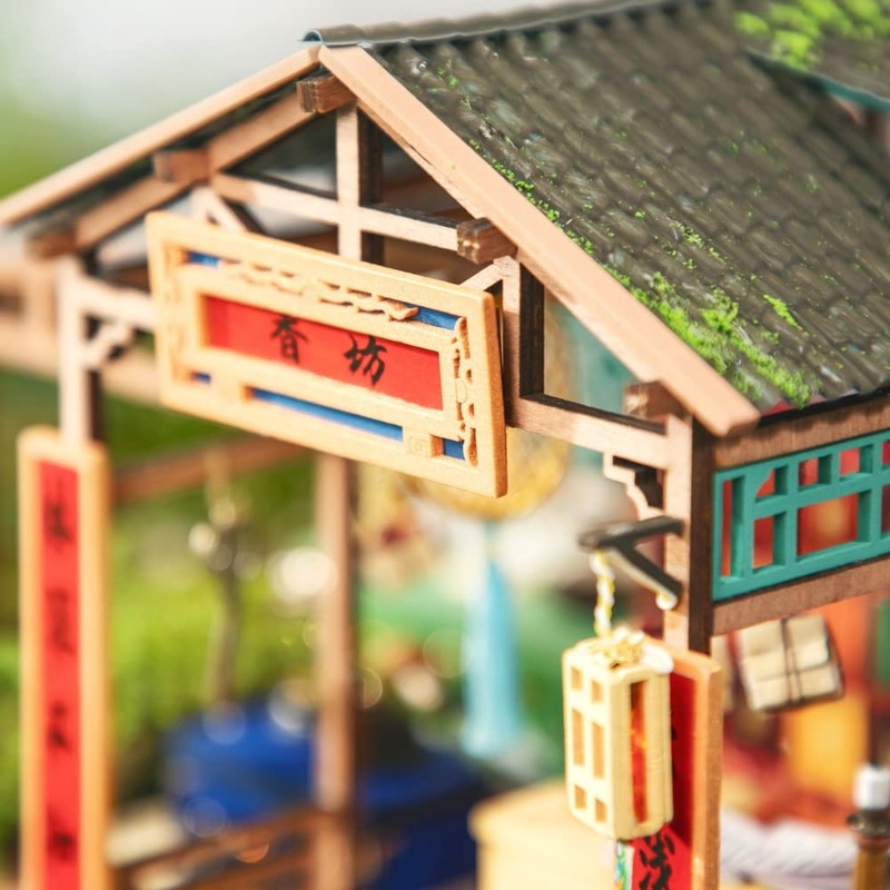 Dokurundo ® Robotime DIY Miniature House Dollhouse Chinese Series (Saishankan)