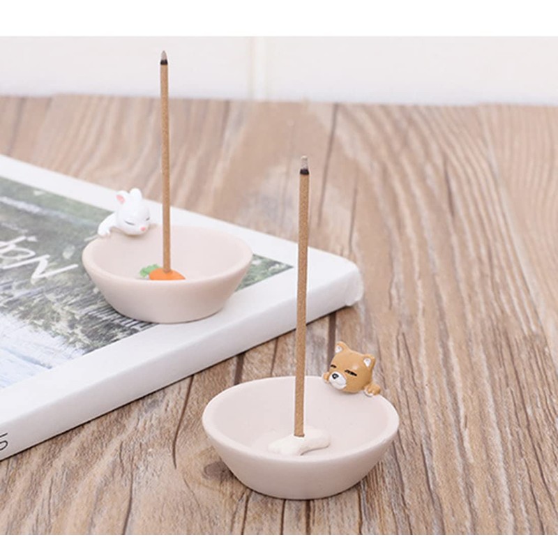 Fujitoya Cat Dog 2-Piece Mini Incense Holder Incense Holder Incense