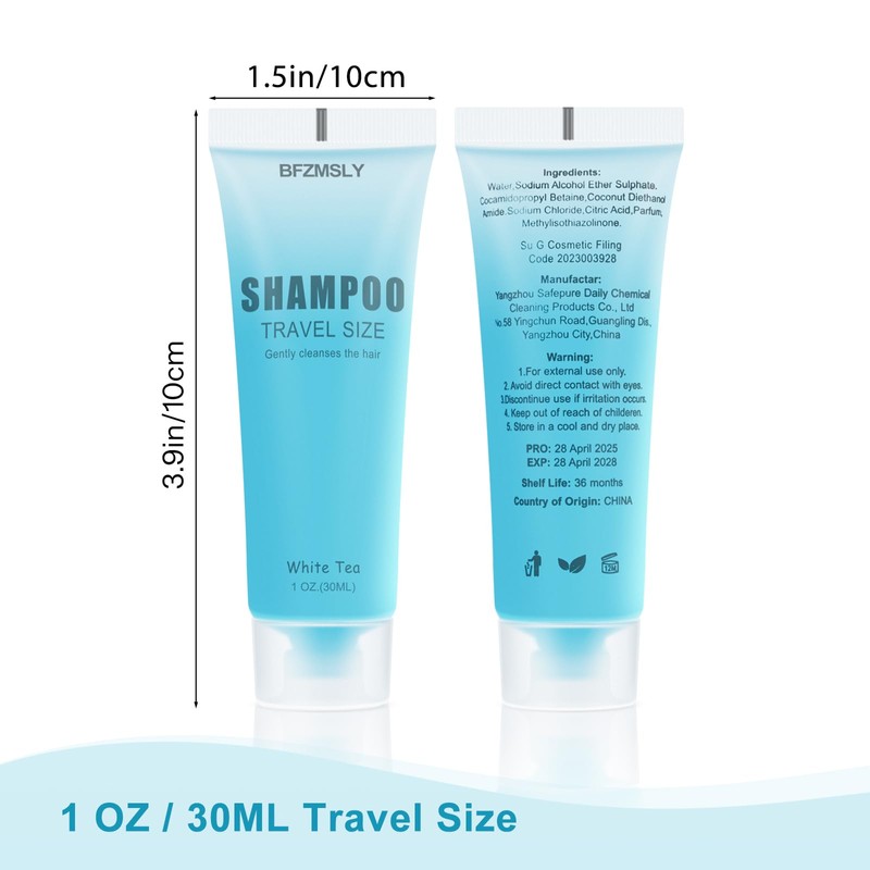 50 Sets Hotel Shampoo and Conditioner, 1 fl oz Travel