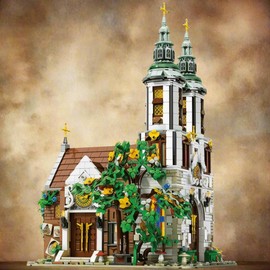 General Jim's St Andrew's Church 3306 Piece Modular Building Block Set. Fun for Teens and Adults