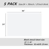 BANLTRE 5 Pack 24" x 36" 10mil/0.25mm Thick Clear Blank