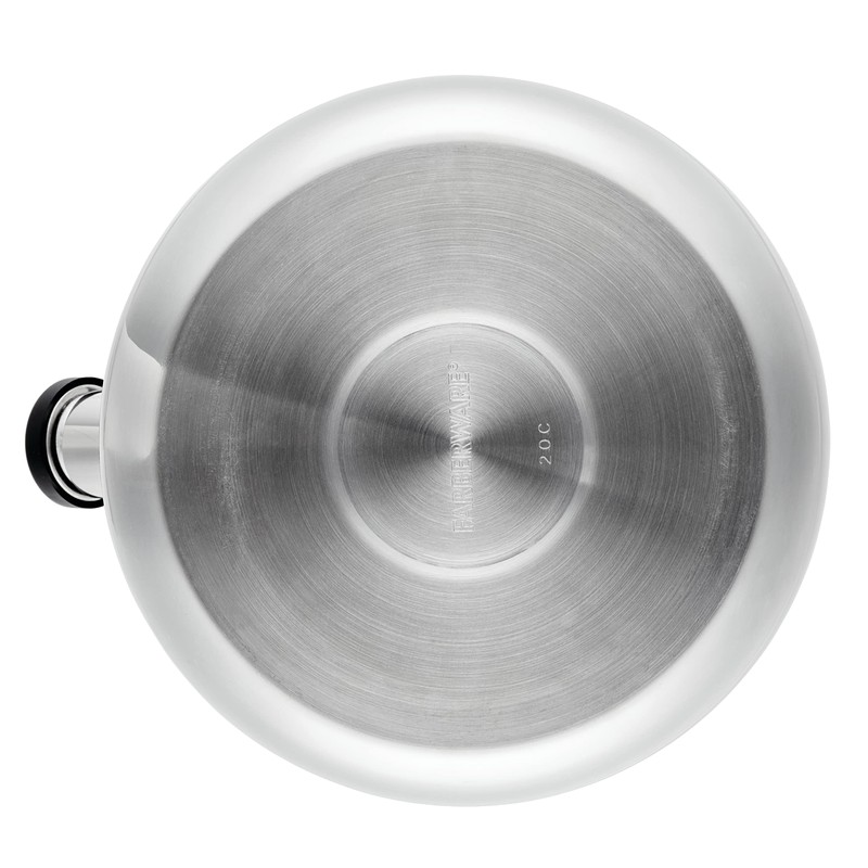 Farberware Teakettles Stainless Steel Egg-Shaped Whistling Induction Tea Kettle, 2.3