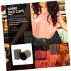 Dice Cups Fashion Dice Storage Containers， Leather Dice Cup for