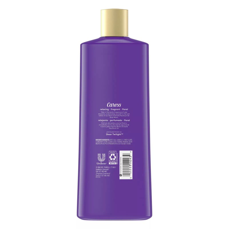 Caress Moisturizing Body Wash Black Orchid & Patchouli Oil 18