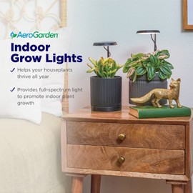 AeroGarden Stem Grow Light for Indoor Plants, Grow Live Plants Anywhere in The Home, Adjustable Light Modes, Black (Only Light)