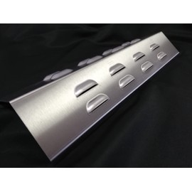 Koch #29 High Quality Flame Distributor Suitable for Enders, Tepro, 375 x 120 mm for Gas Grill, Flame Plate Burner Cover, Stainless Steel V2A Thickness 1.25 mm, 600 g, Solid Quality, Made in Germany