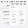 24 Hours Schedule Planner with Double Sided Use Daily Hourly