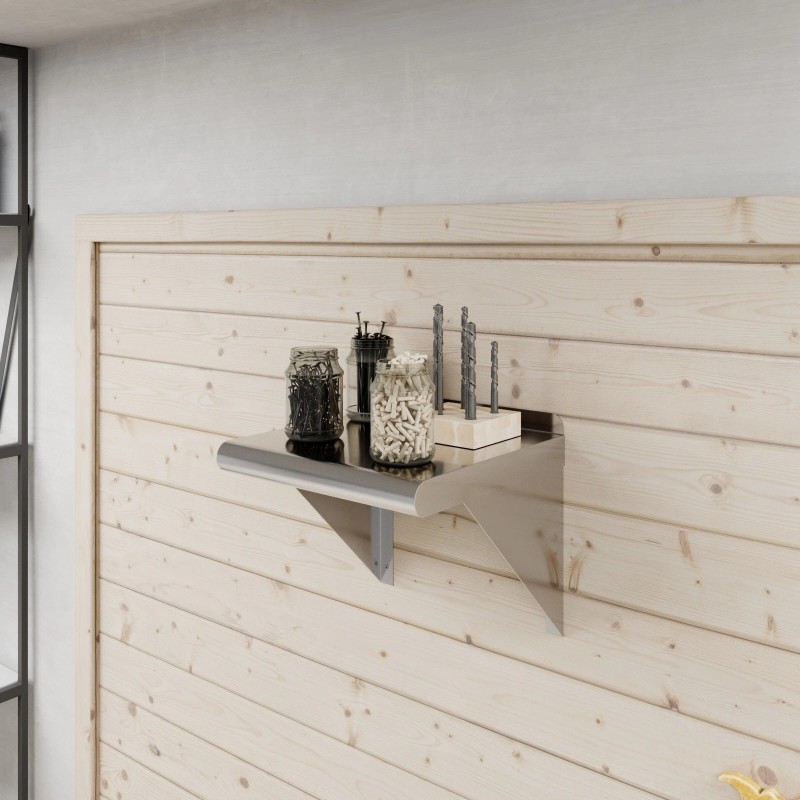 AmGood 12 in. x 12 in. Stainless Steel Wall Shelf