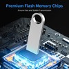 16GB USB Stick 2 Pack with Keychains, Wooolken Sleek Metal