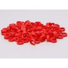 ONLYKXY 250 Pieces Red Silicone Cable Ties Data Lines Silicone