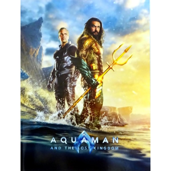 Movie Pamphlet with Flyer "Aquaman: The Lost Kingdom" Cast by: Jason Momoa. Amber Hard