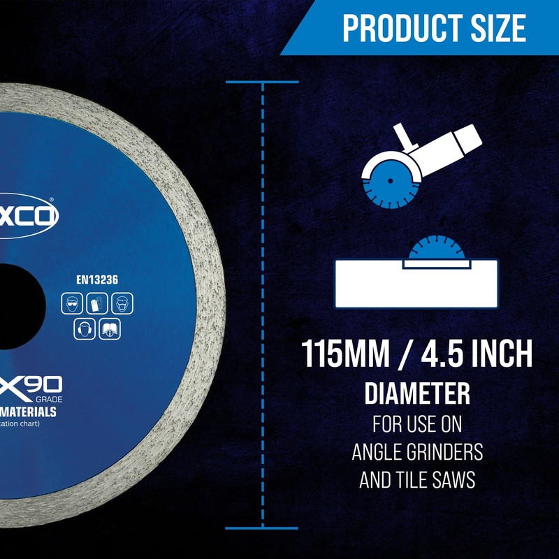 Mexco CMX Ceramic Materials Diamond Blade, High Performance & Fast