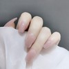 SEMTIM Nail Tips, 24 Pieces, Medium, Short, Round False Nails,