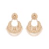 Beaded Imitation Pearl Tassel Statement Dangle Drop Earrings for Women
