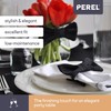 Perel Table Cover for Rectangular Table - Arched Black