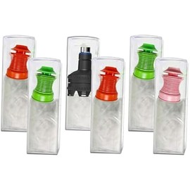 CCYLZJ Storage bag supporting valve 3 colors 5 Pieces and An Adapter, 31.5 Inch, PINK GREEN ORANGE, VOLCAN001