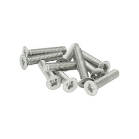 M4 (4mm x 35mm Incl Head) Pozi Countersunk Machine Screws - A2 Grade Stainless Steel (Pack of 20)