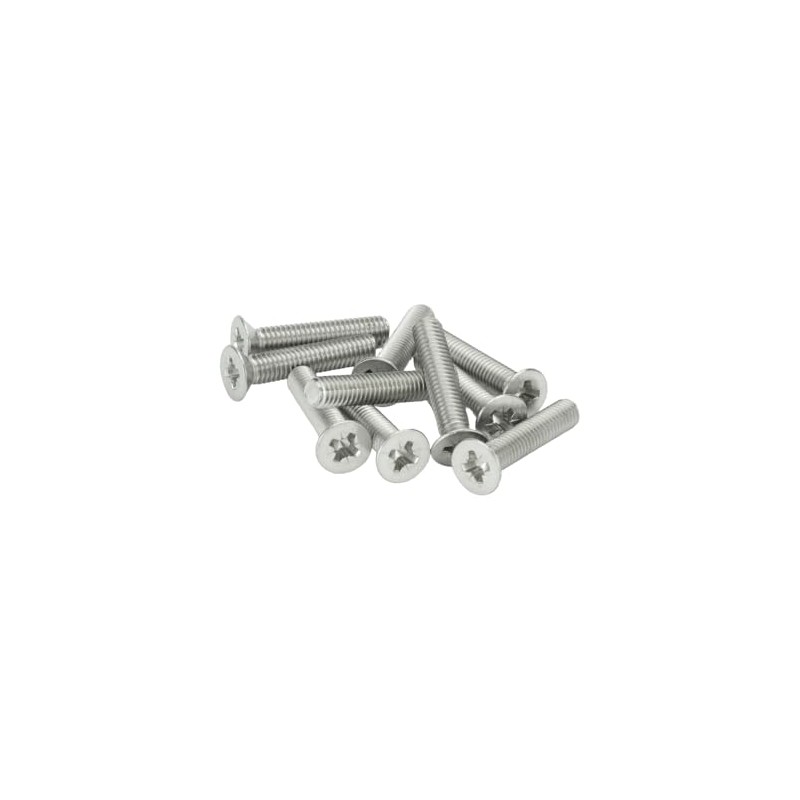 M4 (4mm x 35mm Incl Head) Pozi Countersunk Machine Screws