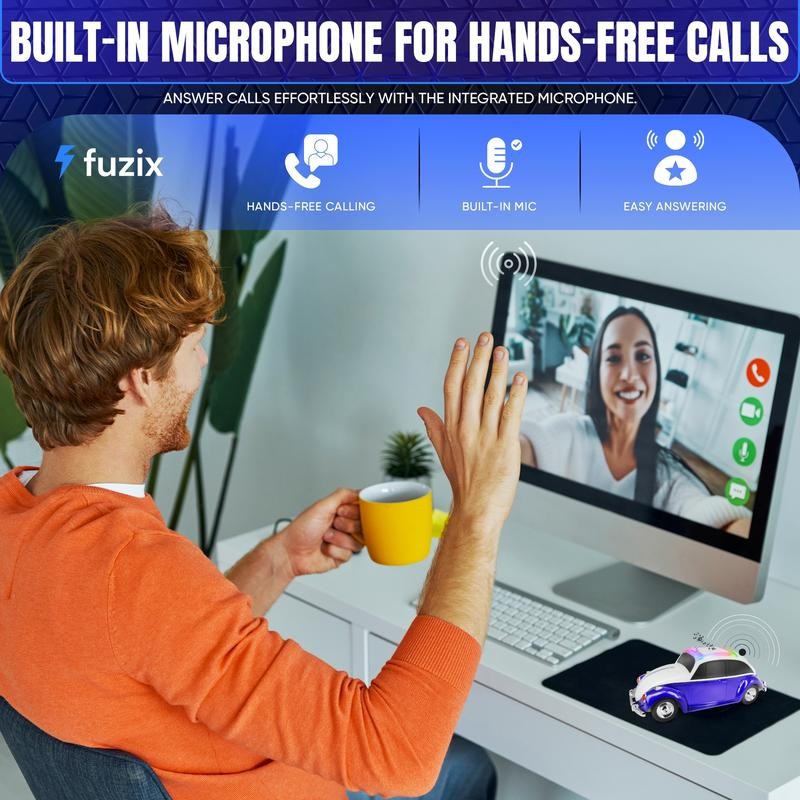 Fuzix WS-1958 Car Bluetooth Portable Speaker with LED AUX USB