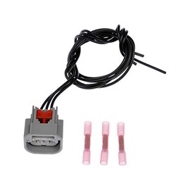 Power Steering Control Module Connector - Black, 3-Way with Leads - Compatible with 2013-2014 Ram 1500