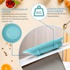 Ehucon Non-Slip Adaptive Scoop Plate with Extra Wall, Leak-proof Melamine