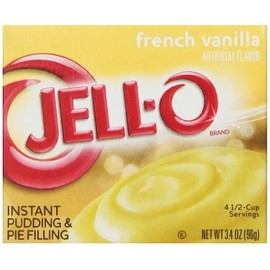 Jello French Vanilla instant pudding (pack of 6)
