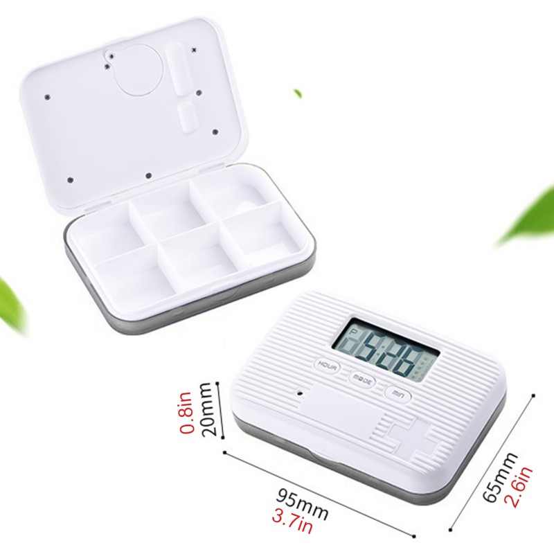 Pill Dispenser with Alarm Electronic Pill Organizer with LCD Display
