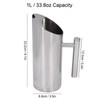 Stainless Steel Water Tie Pot Cold Drinking Pitcher with Ergonomic