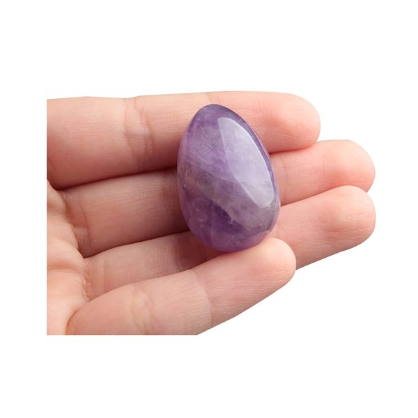 Acxico 1PCS Natural Rare Dream Amethyst Quartz Crystal Dragon Egg