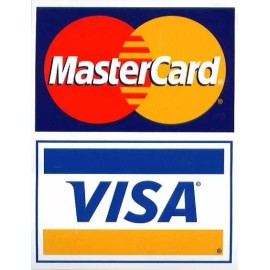 Visa / MasterCard Credit Card Logo Decal Sticker Display Signage