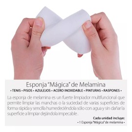 Mercader Digital 5 Pzs Esponja Mágica De Melamina Premium Borrador Limpiador