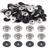 Glarks 120Pcs M5.5x25 Stainless Steel Neoprene Backed EPDM Bonded Sealing