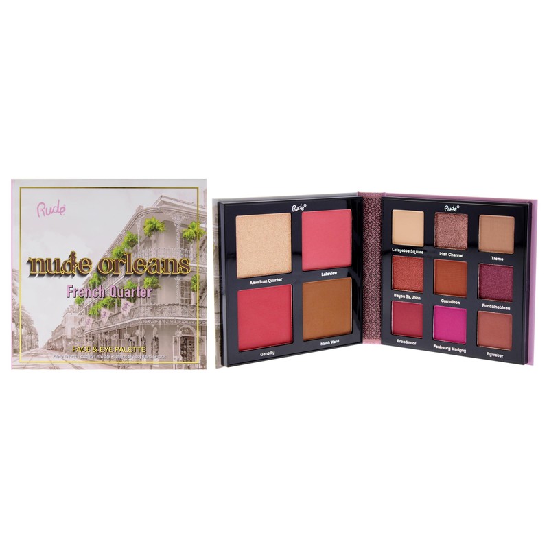 Nude Orleans Eyes and Face Palette by Rude Cosmetics for
