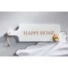 Mud Pie Happy Home Board, 18" x 6", White