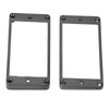2Pcs Humbucker Pickup Ring Metal Mounting Frame Flat Bottom Replacement