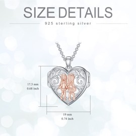 PROESS Sisters Gifts From Sister Sterling Silver Sister Necklaces For Best Friends Pendant Necklace Birthday Friendship Jewelry