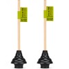 SteadMax XTS-65-PRO Heavy Duty Toilet Plunger, Commercial Grade, Powerful Double
