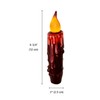 CVHOMEDECO. Real Wax Hand Dipped Battery Operated LED Timer Taper