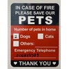 Pets Inside Fire Save Our Pets Sticker,MeshaKippa 5pcs 4x5.3 inch