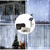 IMAGE Solar Curtain Lights 8 Modes 9.8x9.8 Feet Solar String