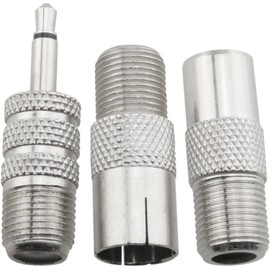 DGZZI 3PCS F-Type Connection Adapter Antenna Interface TV Female Socket Male Plug 3.5mm Audio Digital Cable Set-Top Box Connector
