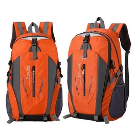 Men Women Travel Outdoor Backpack Rucksack Camping Laptop Hiking School Book Bag Canvas - Product Color: Orange